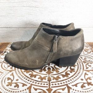 Franco Sarto “Greco” Distressed Leather Ankle Boot